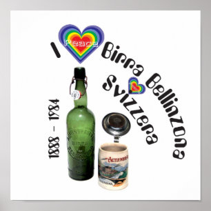 Birra Bellinzona Svizzera Poster