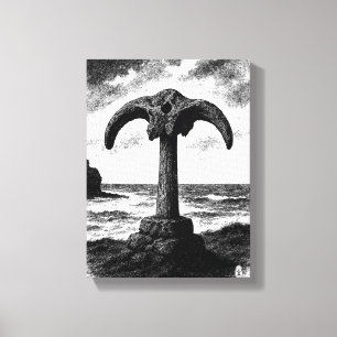 Birsay Whalebone – Orkney Ink Monument Canvas Print