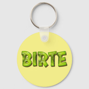 Birte Name Kiwi Design Porte-clés