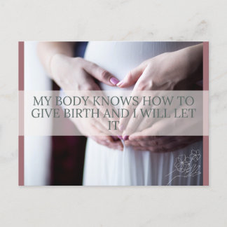 Birth Affirmation Card