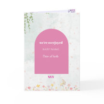 BIrth annoucement card
