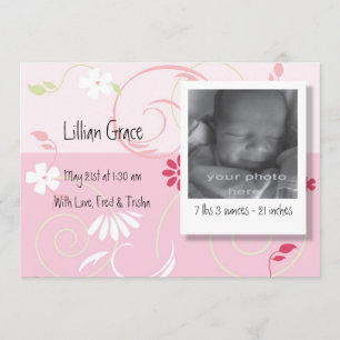 Birth Announcement Baby Girl