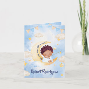 Birth Announcement black boy - A star is born!