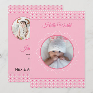Birth Announcement Flyer Template