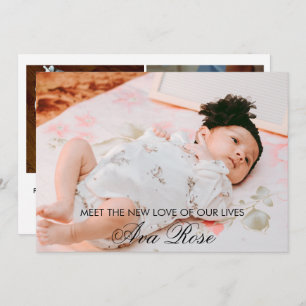 Birth Announcement Multi Photo Collage