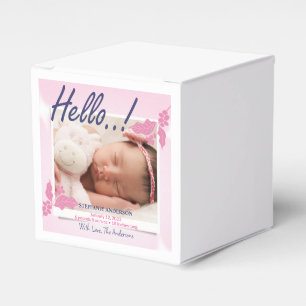 Birth Announcement Personalize Favor Box