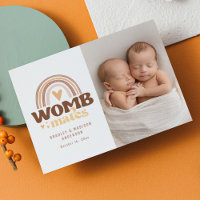 Birth Announcement Photo Postcard | Womb Mates