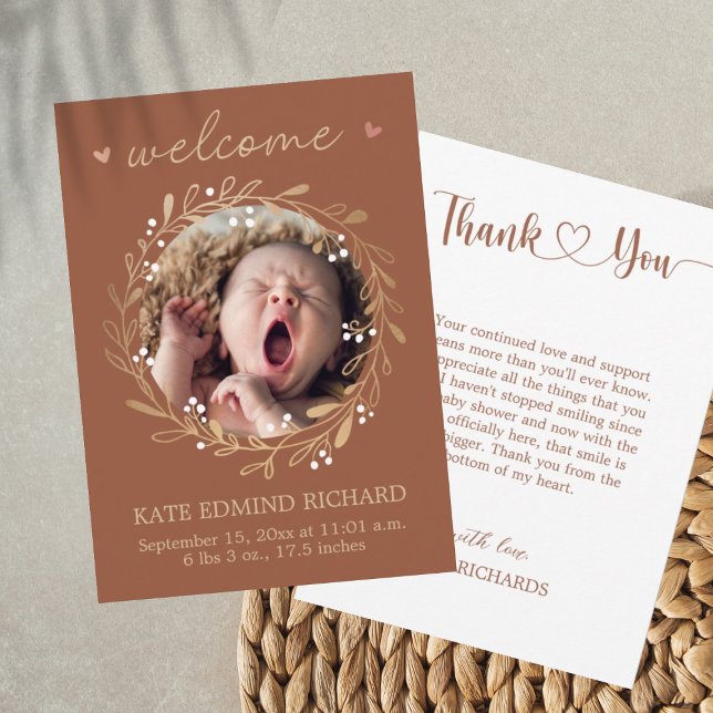 Birth Announcement Photo Welcome Baby  (Creator Uploaded)