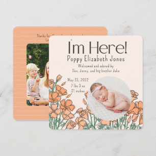Birth Announcement Poppy
