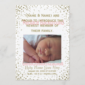 Birth Announcement Template