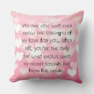 Birth Announcement Throw Pillow
