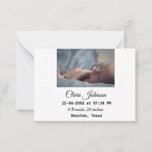 Birth announcements add photo date time place deta