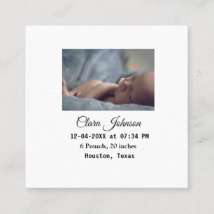 Birth announcements add photo date time place deta