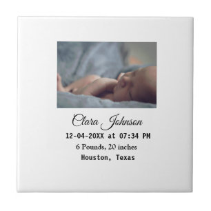 Birth announcements add photo date time place deta tile