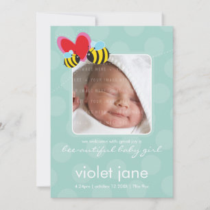 BIRTH ANNOUNCEMENTS :: bee-autiful 3P