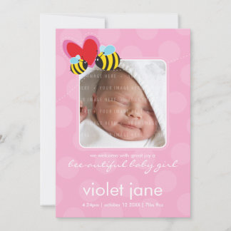 BIRTH ANNOUNCEMENTS :: bee-autiful 4P