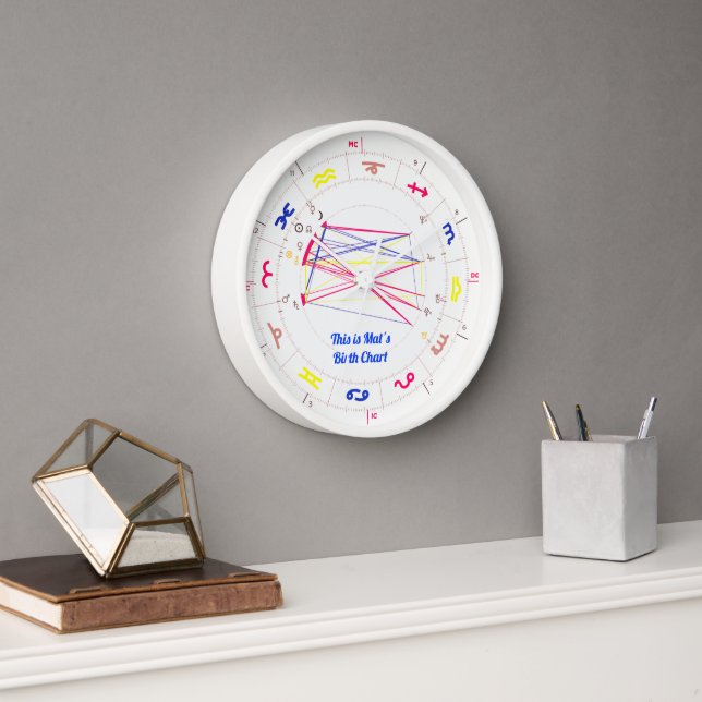 Birth Chart Clock | Astrology Gifts (Office)