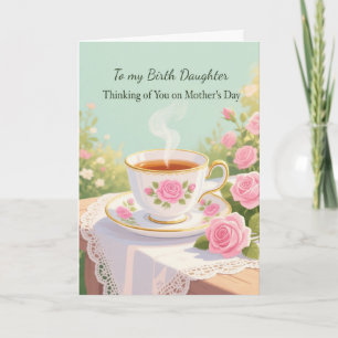 Birth Daughter Mothers Day Sweet Moments Rose Card