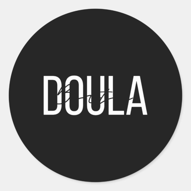Birth Doula Birth Worker Classic Round Sticker (Front)
