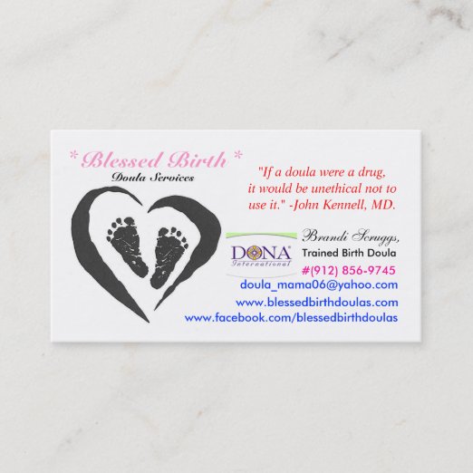 Doula Business Cards & Profile Cards | Zazzle CA