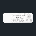 Birth Doula Or Midwife Return Address Label<br><div class="desc">Elegant doula birth services or midwife return address label,  featuring wind blown illustrated dandelion flowers and a lovely trendy script typeface for your name. Customize with your name in this lovely script typeface. See the full collection of matching materials for this design at: https://www.zazzle.com/collections/birth_doula_or_midwife_illustrated_flower-119748158589516627</div>