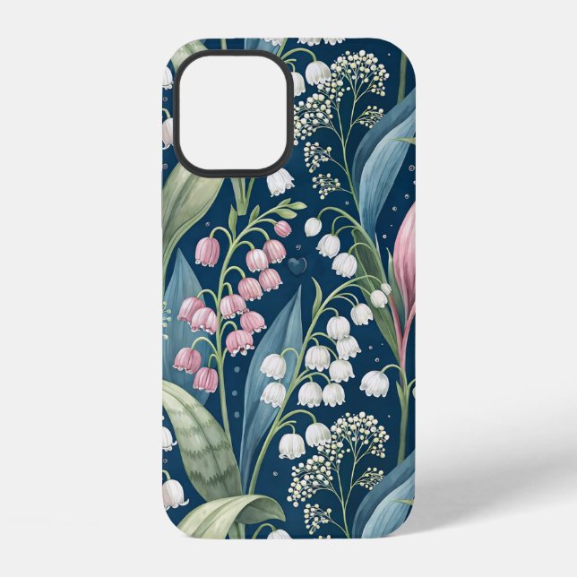 Birth Flower Botanical Design iPhone Case (Back)