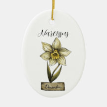 Birth Flower DECEMBER Birthday Narcissus