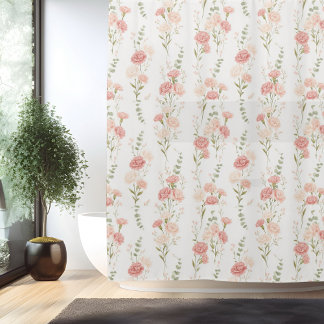 Birth Flower Jan Carnation Shower Curtain