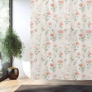 Birth Flower Jan Carnation Shower Curtain
