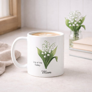 Birth Flower Lily of the Valley  Coffee Mug