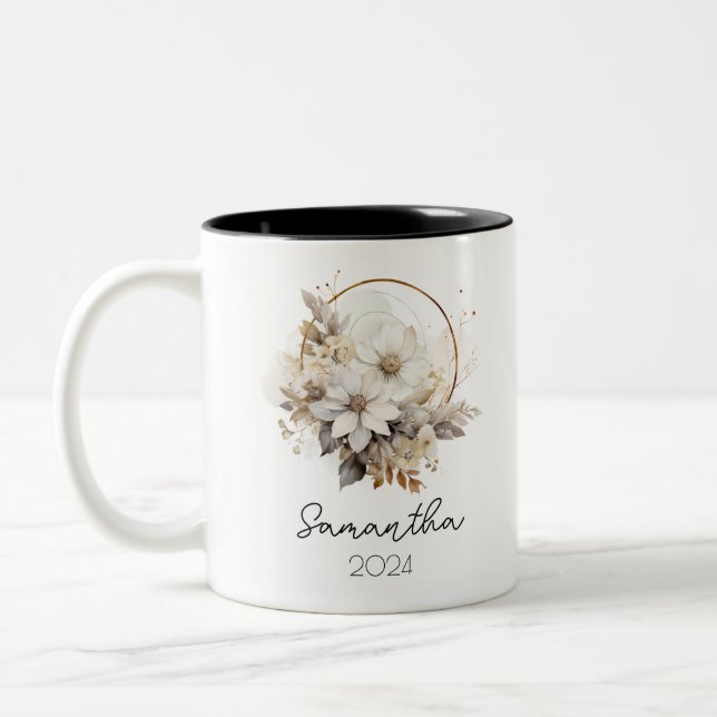 Birth Flower Mug Cup (Left)