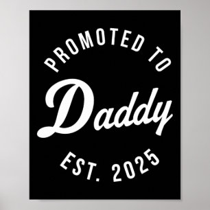 Birth Gift Co. Funny 1st Time Dad Est 2025 New Dad Poster