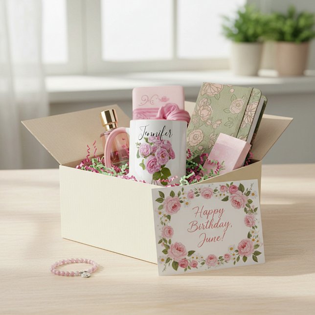 Birth month flower -June personalized mug (Creator Uploaded)