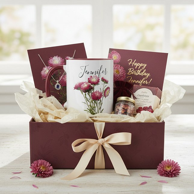 Birth month flower-September personalized mug (Creator Uploaded)