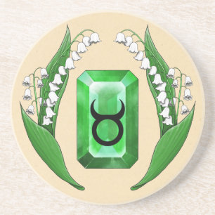 Birth Month May Taurus Coaster