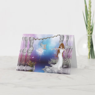 Birth of a Fairy Fantasy Elf Magic - Greeting Card