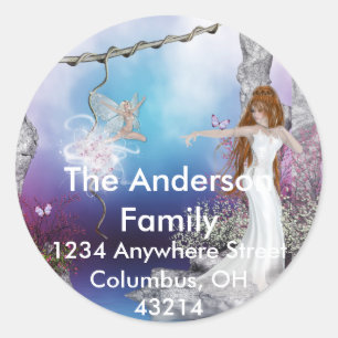 Birth of a Fairy Fantasy Return Address Labels