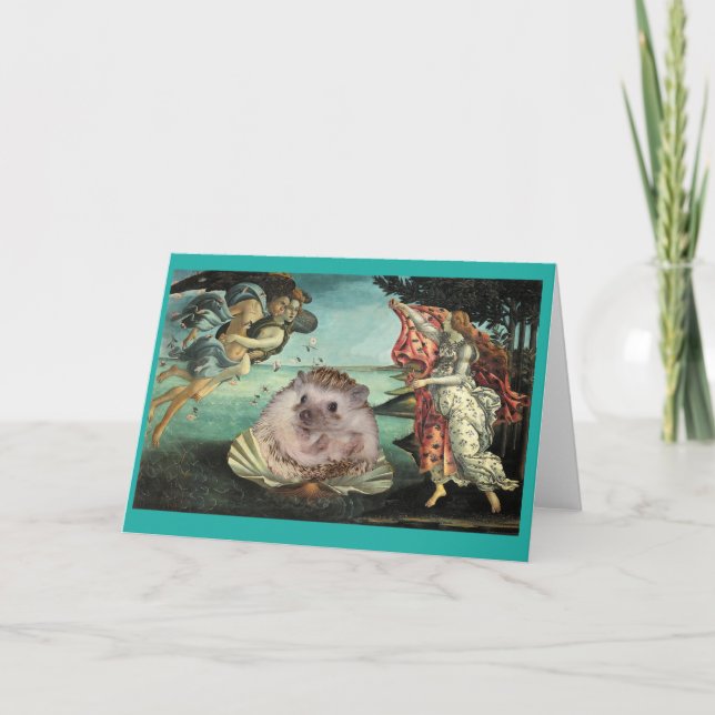 Birth of a Hedgehog Card (Front)