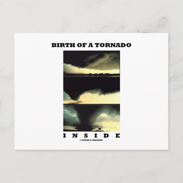 Birth Of A Tornado Inside (Meteorology) Postcard (Front)