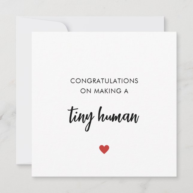 Birth Of Baby Congratulations Card (Front)