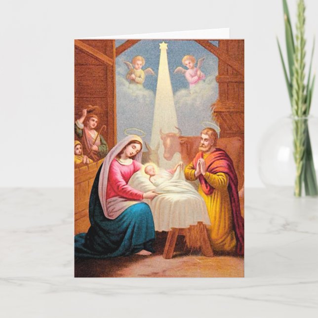 Birth of Christ Holiday Card (Front)