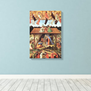 Birth of Christ, Mystical Nativity by Botticelli Canvas Print