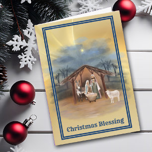 Birth of Jesus Nativity Christmas Card