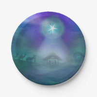 birth of Jesus Paper Plate
