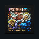 Birth of Jesus Stained Glass Window Gift Box<br><div class="desc">Birth of Jesus Stained Glass Window,   Feel free to add your own words and/or pictures and change the background colour & product options via Zazzle's great customization tools.  You can also find this gorgeous design on many other products!</div>