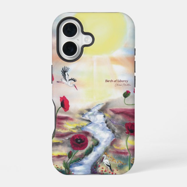 Birth of Liberty iPhone 16 Case (Back)