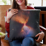 Birth of Star, James Webb Space Telescope 2022 Throw Pillow<br><div class="desc">This beautiful new infrared visual shows protostar L1527 as it is gathering material from nearby clouds to feed its growth. This photograph was taken by the James Webb Space Telescope Near-Infrared Camera (NIRCam). The protostellar phase is one of the earliest phases of stellar evolution. This star is in its earliest...</div>