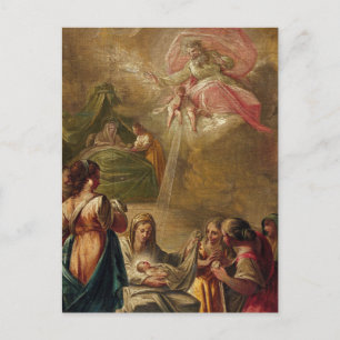 Birth of the Virgin by Francesc Pla i Duran Postcard