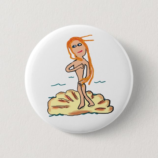 Birth of Venus 2 Inch Round Button (Front)
