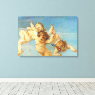 Birth of Venus, Angels detail by Alexandre Cabanel Canvas Print